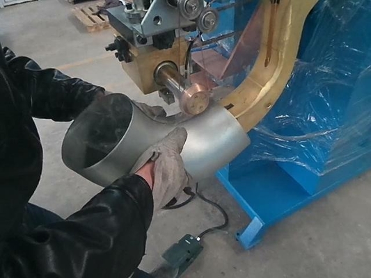 تجهیزات جوشکاری درز 50KVA دستگاه جوش درز مجرای زاویه جوش 45 90 15 60