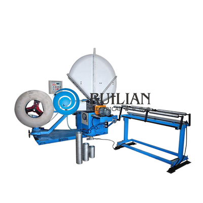 دستگاه شکل دهی کانال مارپیچی ورق فولادی ضد زنگ 0.6 میلی متری 1.5T